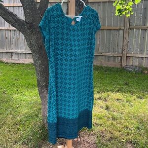 Market & Spruce patterned shift dress XL